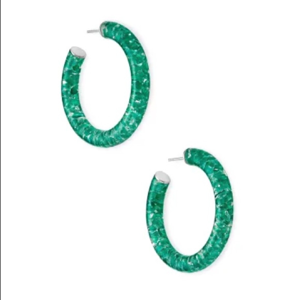 Green onyx Sonnie hoops